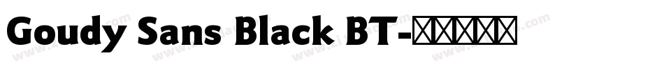 Goudy Sans Black BT字体转换